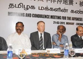 Rajinikanth At Condolence Meet For Japan Earthquake photo 5